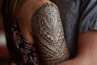create a profesional tribal tattoo design