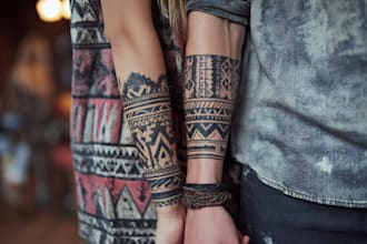 design traditional or modern tribal tattoo art