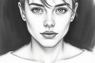 create a fabulous portrait with charcoal or pencil in my own style