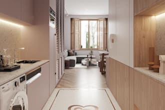 render interior residential building,3d floor plan for design planning,8k render