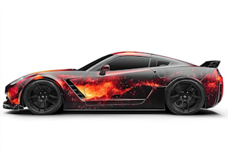design professional car wrap, van wrap any vehicle wrap