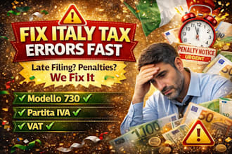 italy tax return errors late filing IT tax penalties modello 730 iva compliances