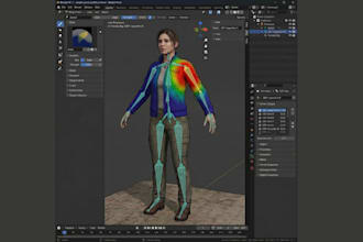 fix weight painting and clipping and rig mesh clothing for secondlife and imvu