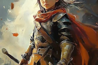 draw stunning custom portrait illustration from your photo