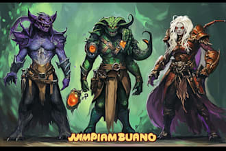dnd character art and dnd character art