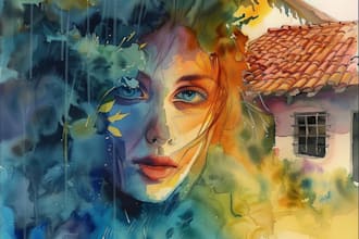 paint watercolor illustration and watercolor art