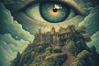 create surrealism illustration design