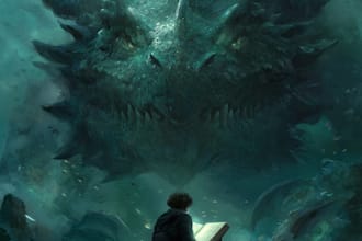 draw fantasy book cover, illustration