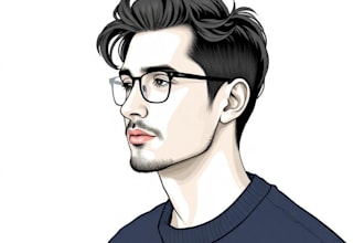 paint a any marvelous photo to vector art portrait