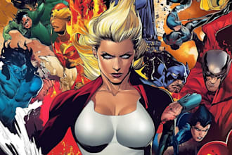 comic book illustration with comic book illustrator