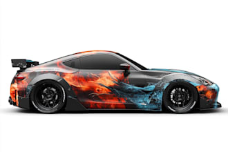 create professional car wrap , vehicle wrap