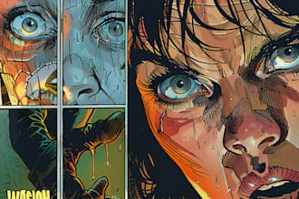 comic book illustration with comic book illustrator