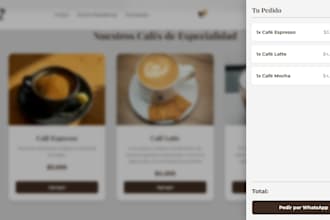 create a professional whatsapp catalog and digital menu