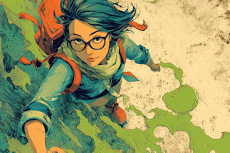 comic book illustration with comic book illustrator