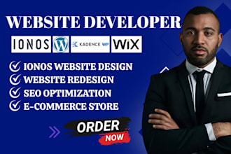 do ionos website design build wordpress website with kadence blocks