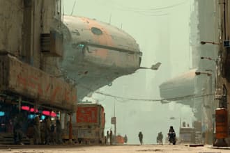 design sci fi mecha and robot concept art