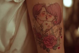 draw custom tattoo design realistic, full sleeve tattoo