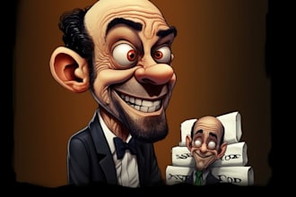 draw amazing cartoon caricature potrait for you