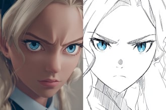 draw anime character art