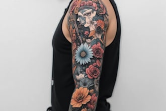 design professional creative tattoo design