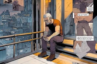 comic book illustration with comic book illustrator