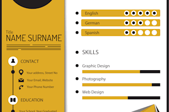 create a professional ats resume, CV and cover letter