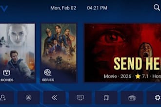 create a custom iptv android app for gym, church or private use