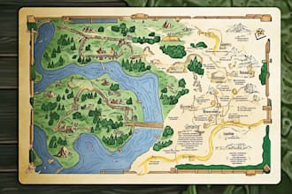make you an amazing fantasy, rpg, dnd or dungeon battle map