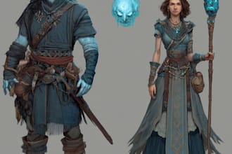 fantasy character art and fantasy character art