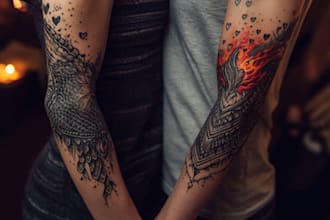 create your custom tribal polynesian tattoo sleeve