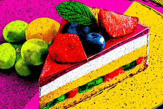 food pop art of your food pop art