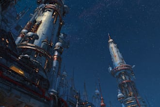 create high quality concept art for spacecraft vehicles