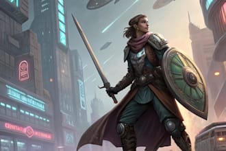 draw your dungeon and dragons or sci fi character