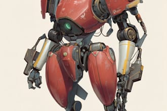 high quality robot, mecha concepts