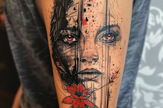 design professional tattoo and custom tattoo
