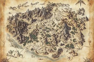 draw custom route maps and directions illustration
