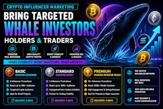 do crypto influencer marketing to attract targeted whale investors, holders