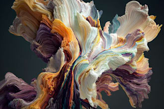 create unique digital abstract art