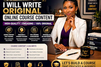 write an original online course content