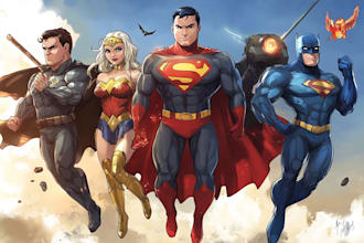 do you as dc marvel superhero style professionally