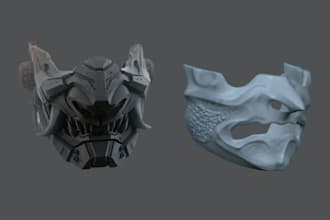 sculpt custom 3d cosplay mask 3d mask cosplay helmet cosplay pros for 3d prints
