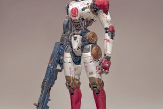 design high quality sci fi robot character art for games and media