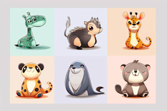draw any animal or pet in my cute cartoon style
