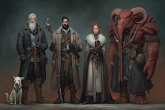 draw your dnd party