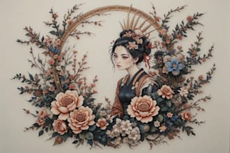 making a japanese style tattoo art