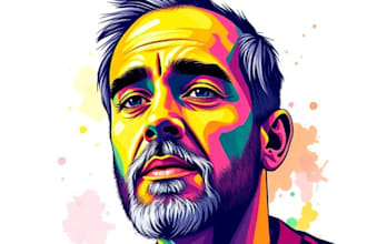do an custom vector portrait and high quality digital art