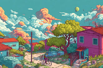 draw a cartoon illustration