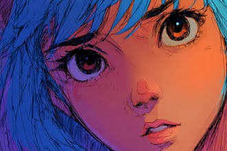 sketch you color anime sketch art