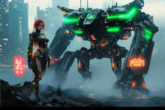 illustrate your mecha, robot and armored characters