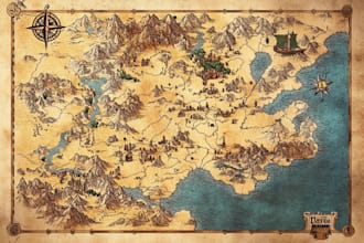create cinematic fantasy maps with epic landscapes